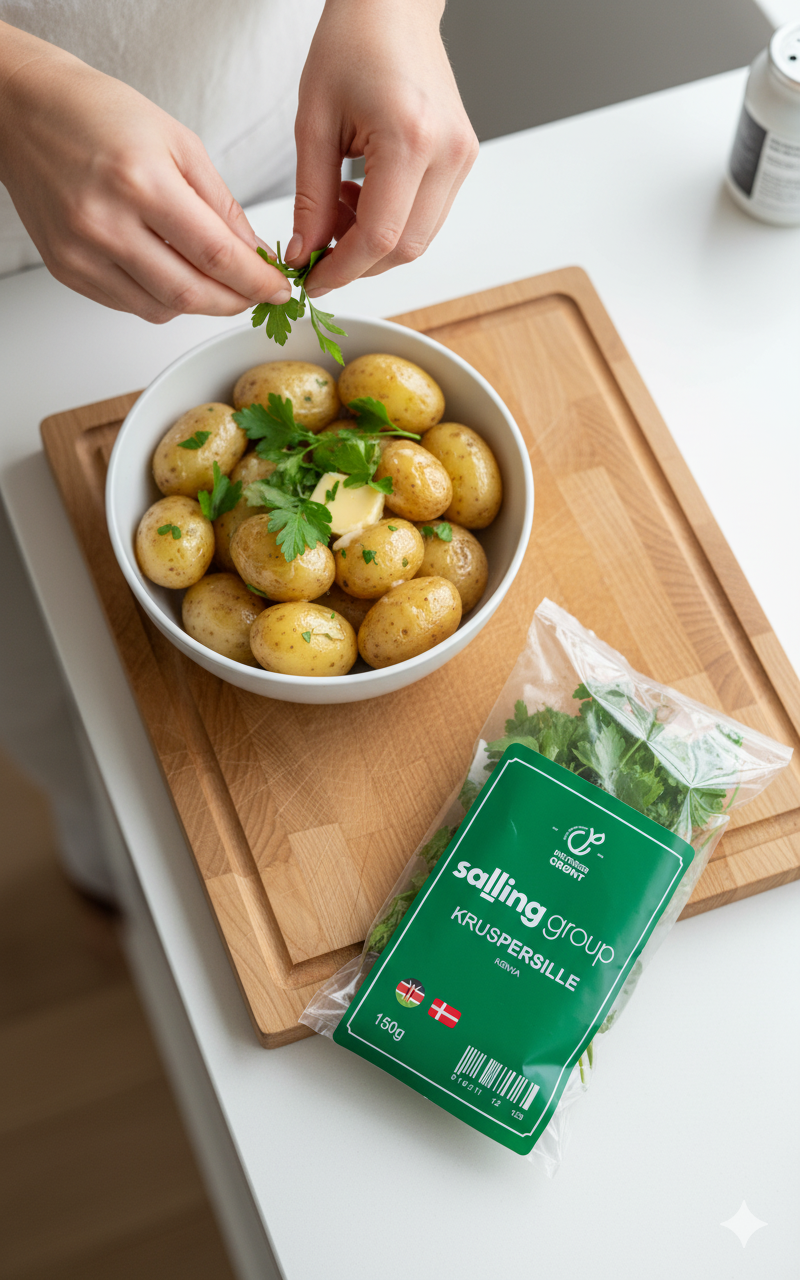 K&oslash;kken med friske urter